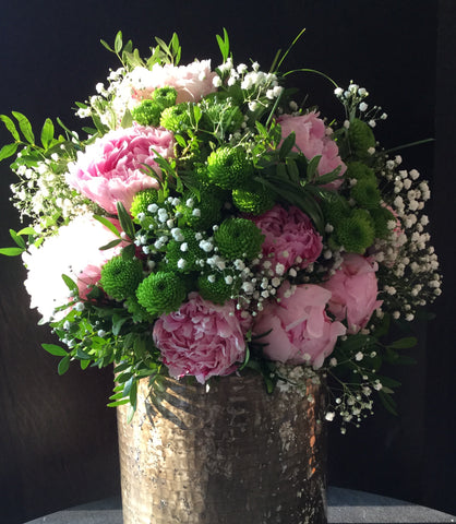 Bouquet rond - Rose pivoine