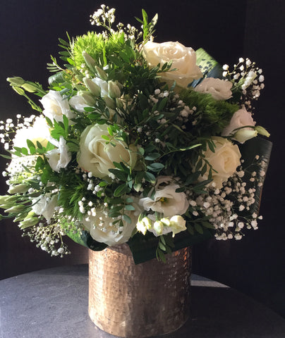 Round bouquet - Pure White
