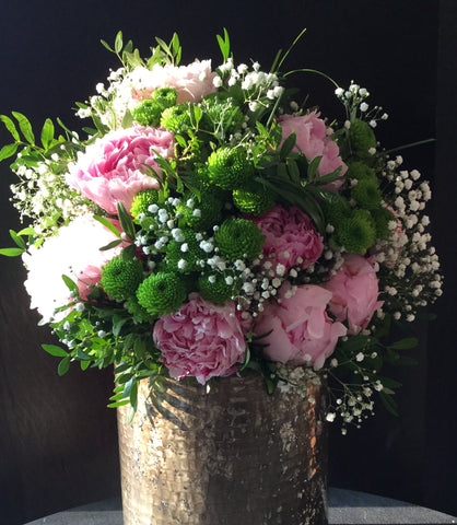 Round bouquet - Peony pink